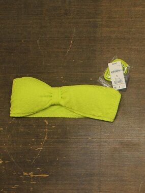 Bar Iii Green Bar Iii Convertible Bandeau Bikini Swim Top Mbbg24144 S Sz S